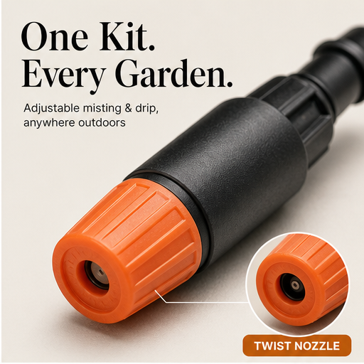 GreenMist Pro – Adjustable Misting &amp; Drip Automatic Watering Kit features
