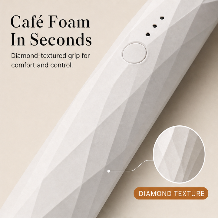 Frothelle – 3-Speed USB Rechargeable Handheld Milk Frother + 50% OFF features
