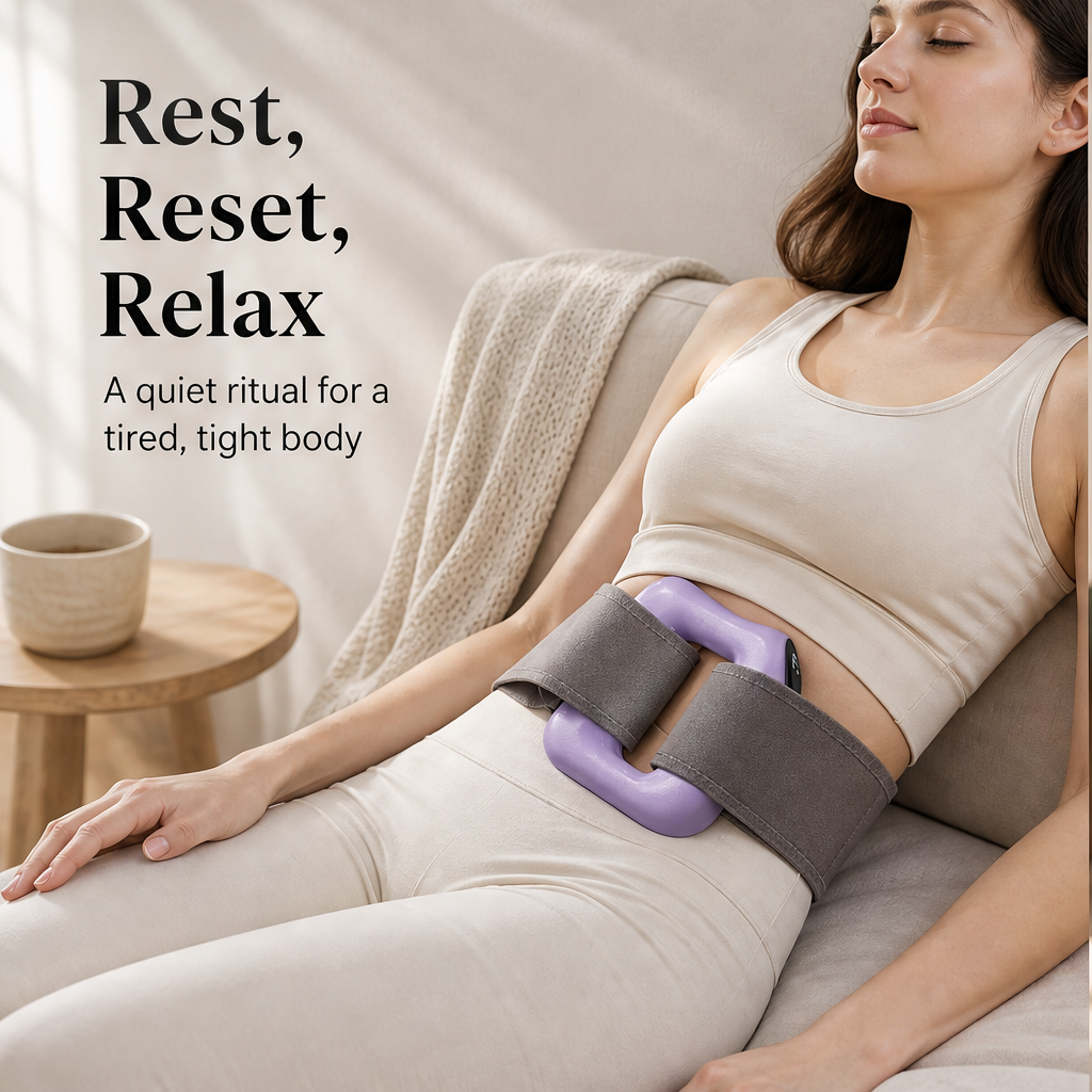 Fasciole – Hands-Free 5-Speed Fascia Ring Massager for Waist &amp; Thigh + 50% OFF features