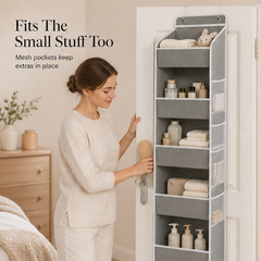 TidyTiers – 5-Tier Space-Saving Hanging Closet Organizer + 50% OFF
