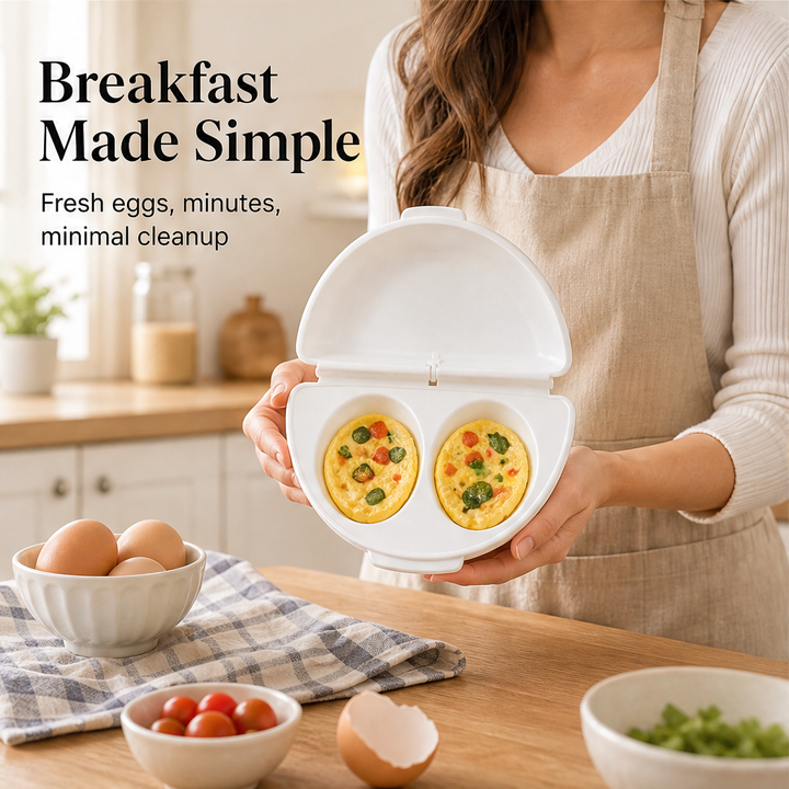 Eggette – 2-in-1 Microwave Omelet &amp; Egg Cup Maker + 50% OFF features