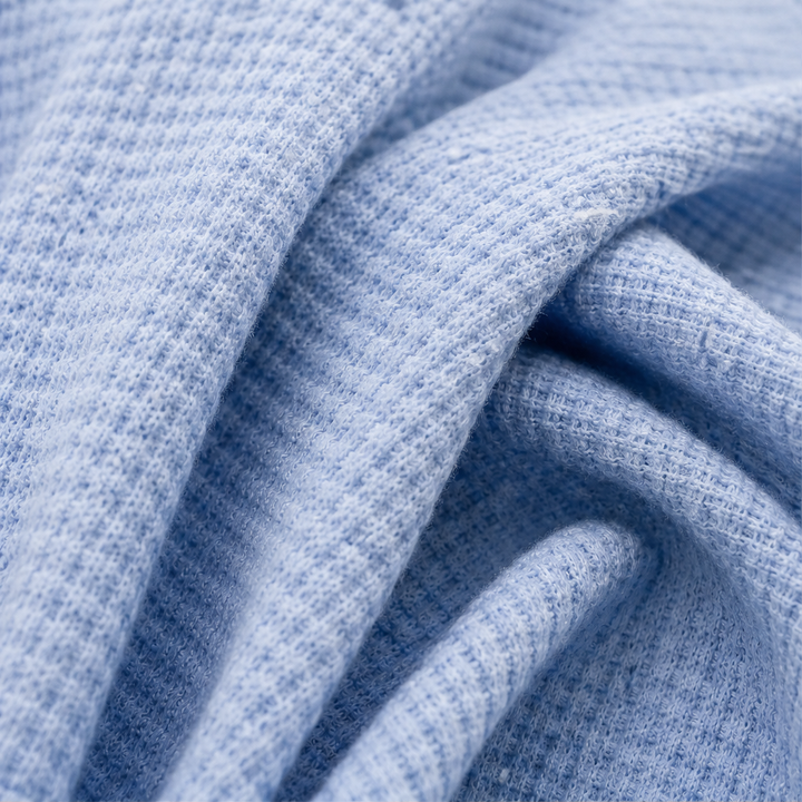 Willowick – Crossover Hem Waffle Knit Button Top + 50% OFF detail