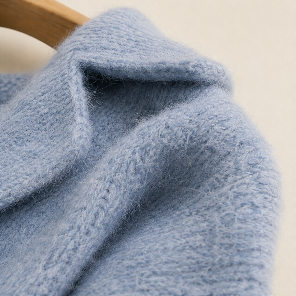 Fernloom – Oversized Chunky Knit Long Cardigan Coat + 50% OFF detail