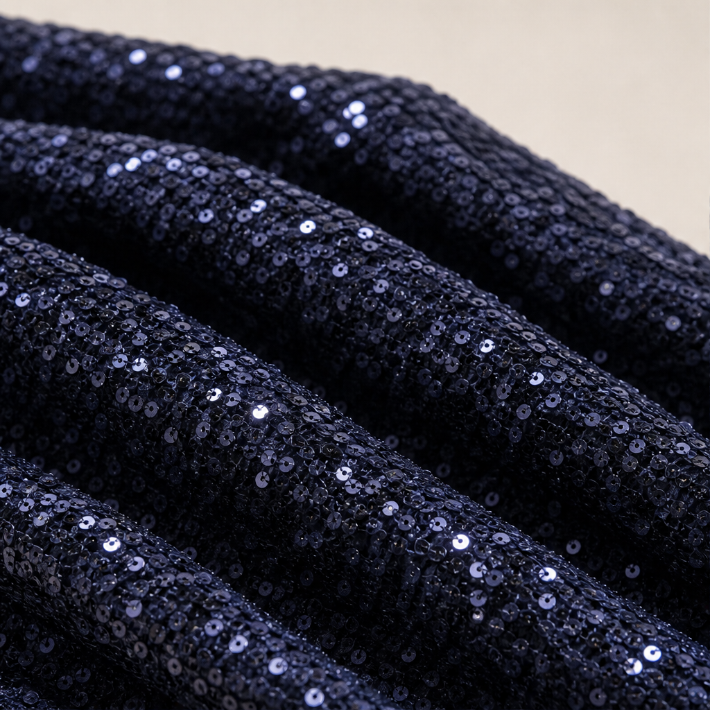 Velvara – Velvet-Backed Sequin Wide-Leg Trousers + 50% OFF detail
