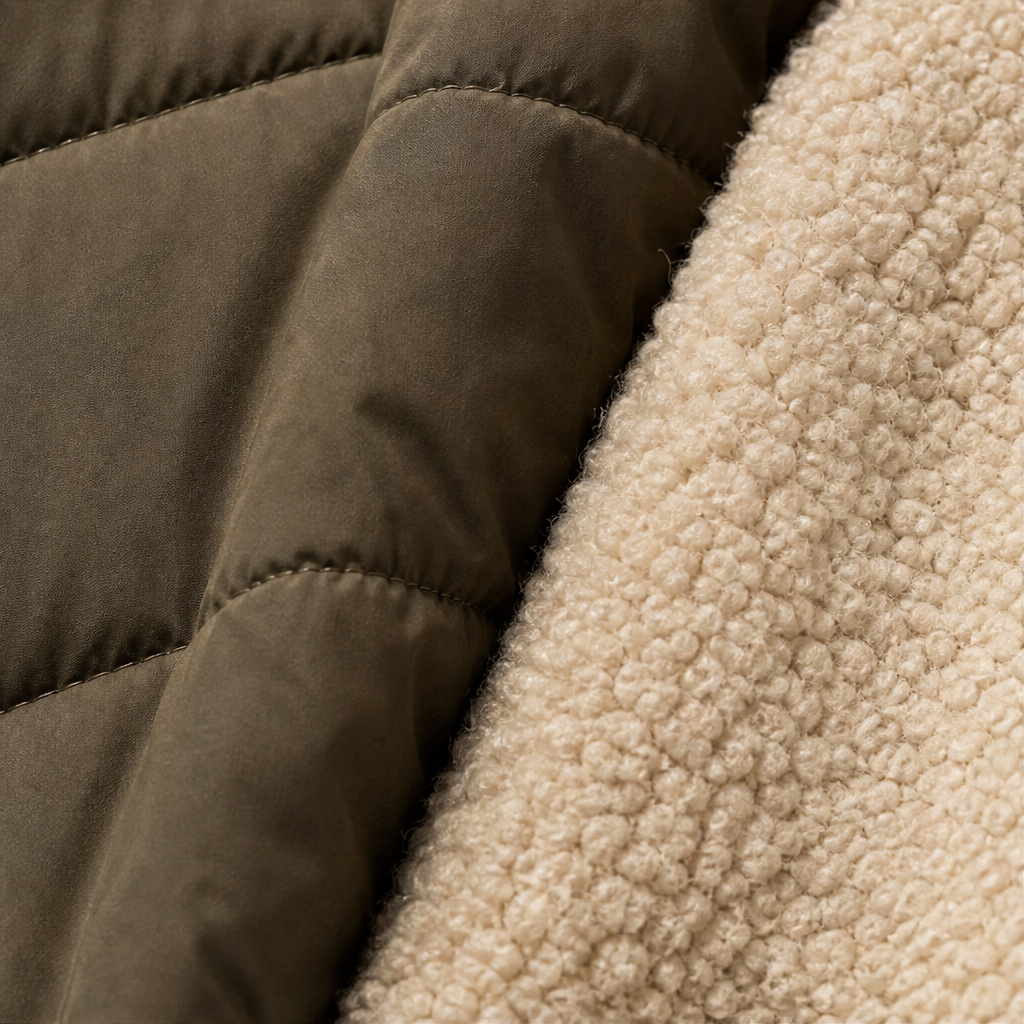 Willowmere – Reversible Sherpa-Lined Hooded Winter Coat + 50% OFF detail