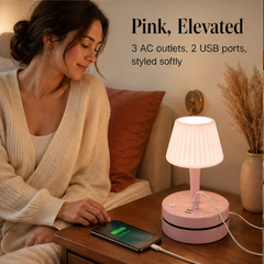 Litewick – Bedside Lamp with AC Outlets & USB Charging Base + 50% OFF