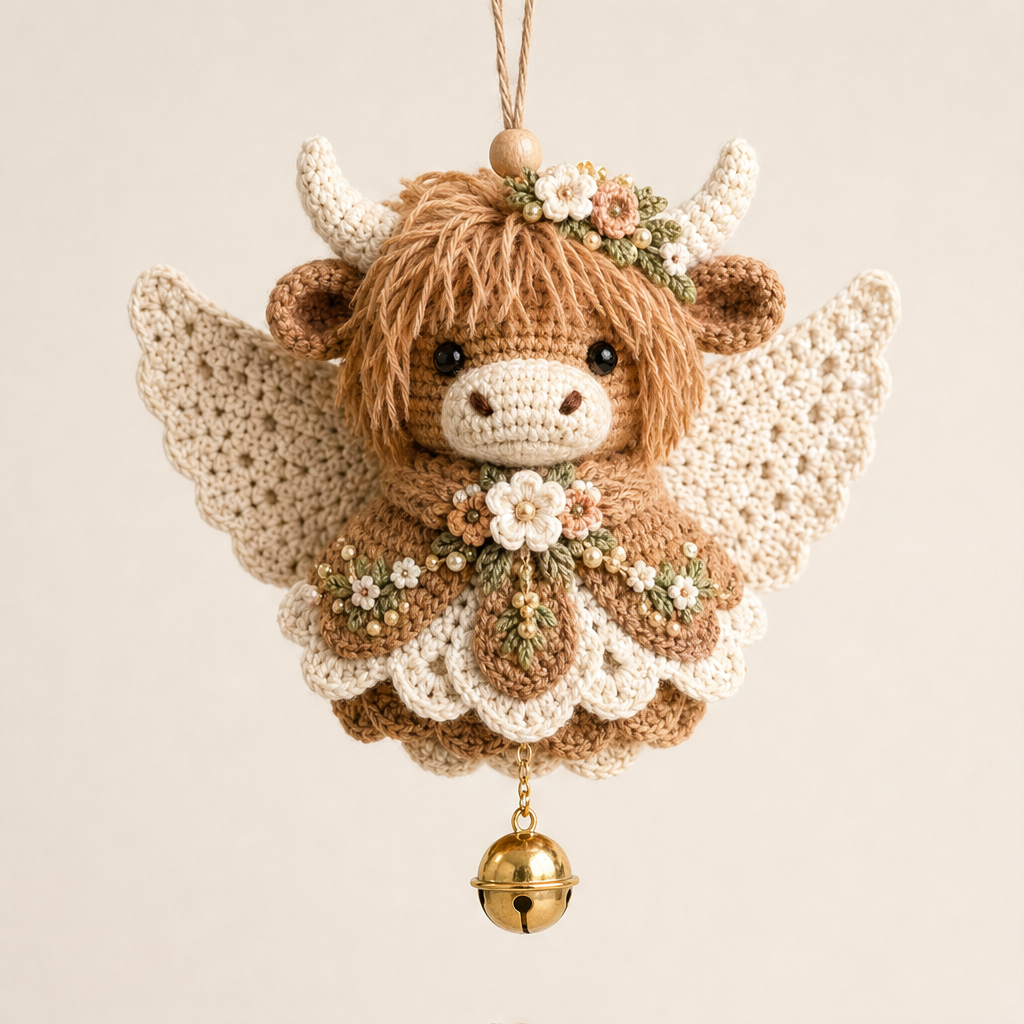Hearthstitch – Beginner-Friendly 3D Angel Crochet Kit + 50% OFF Brown