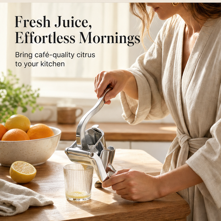 Zestforge – Heavy-Duty Stainless Steel Hand Citrus Juicer + 50% OFF features