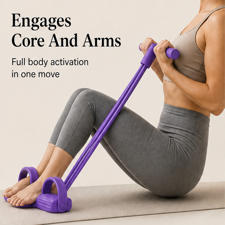 Pullforge – Four-Tube Resistance Pedal Trainer for Home Workouts + 50% OFF detail
