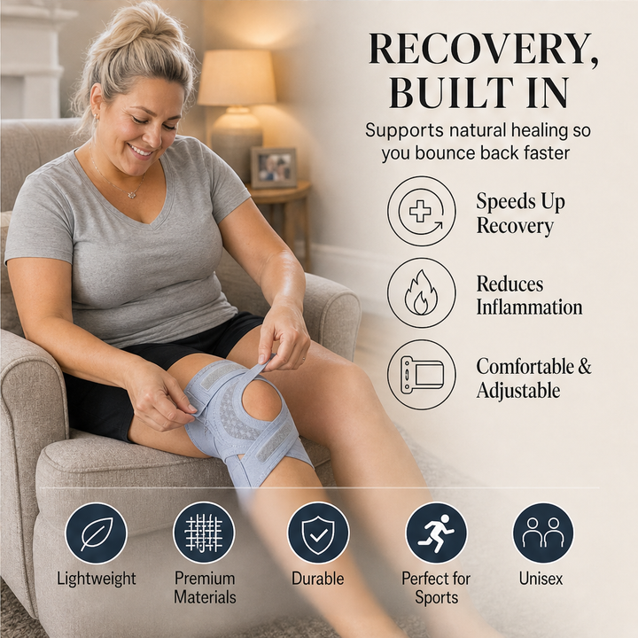 Corestride – Adjustable Open-Patella Knee Support Brace + 50% OFF features