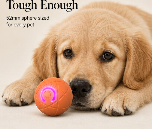 Romperoll – Auto-Bouncing Chew-Resistant Interactive Pet Ball + 50% OFF features