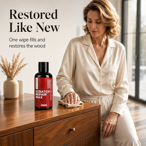 Grainrestor – Instant Scratch &amp; Scuff Repair Wax for Wood features