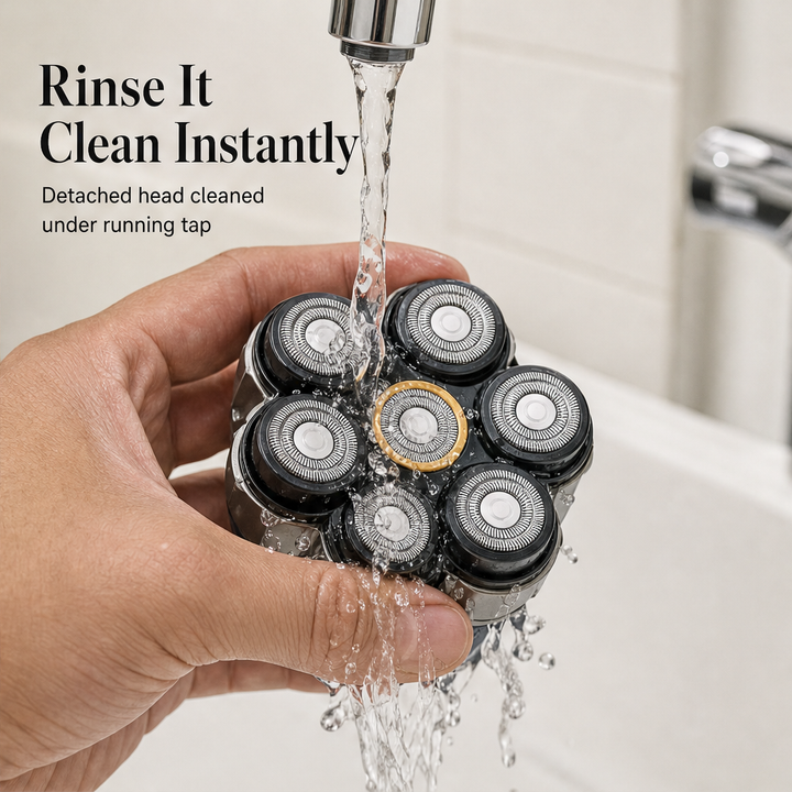 Contoura – 6-Blade Waterproof Head Shaver Kit + 50% OFF detail