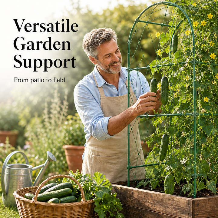 Vertigrow Arbor – Rust-Resistant Steel Climbing Plant Arch Trellis + 50% OFF features