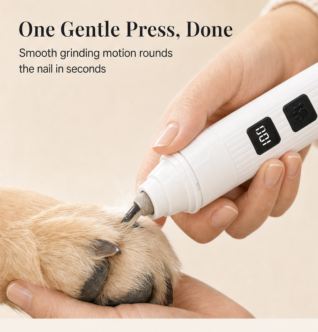 Pawsera – Whisper-Quiet Painless Electric Pet Nail Grinder + 50% OFF detail
