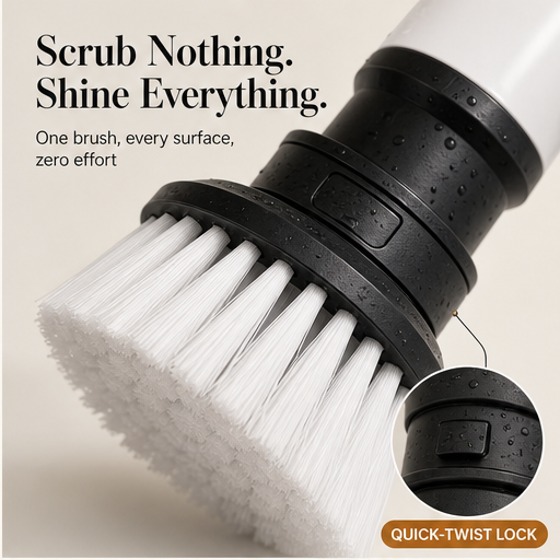 SpinCraft – Rechargeable Spin Brush with 7 Interchangeable Heads features
