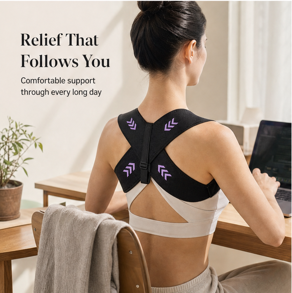 Uprise – Adjustable Crisscross Back Brace Posture Corrector + 50% OFF features
