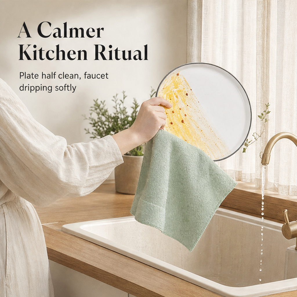 Wispure – Ultra-Fine Fiber Reusable Cleaning Cloths (20-Pack) + 1+1 FREE features