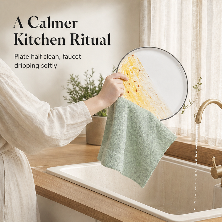 Wispure – Ultra-Fine Fiber Reusable Cleaning Cloths (20-Pack) + 1+1 FREE features