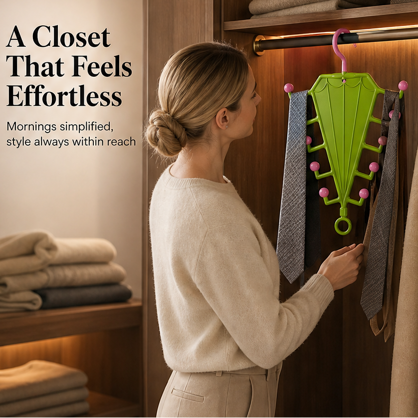 Tanglehold – Space-Saving Double-Sided Umbrella Hanger Rack + 50% OFF features