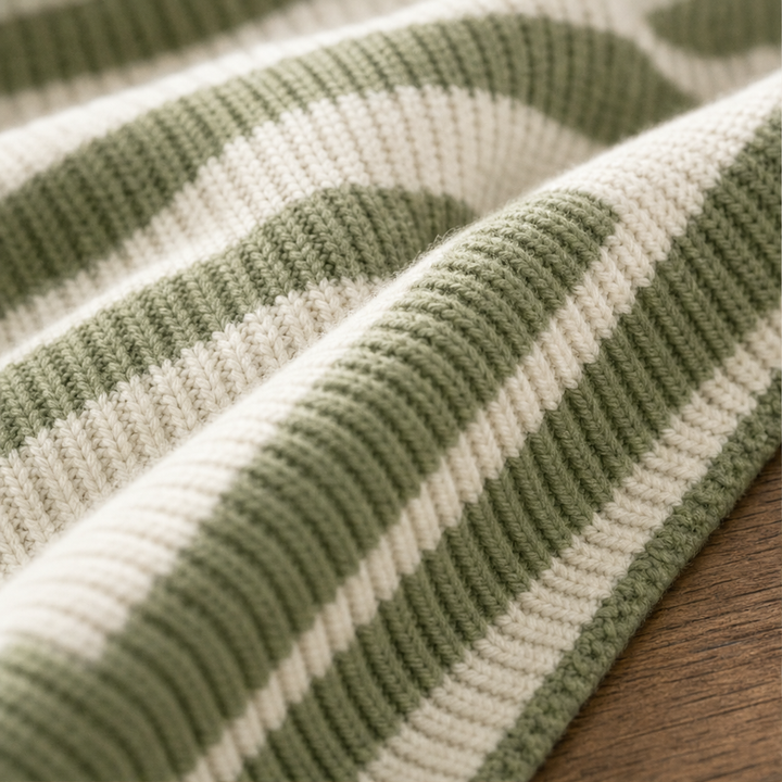 Willowknit – Cozy Striped Knit Collar Cardigan + 50% OFF detail