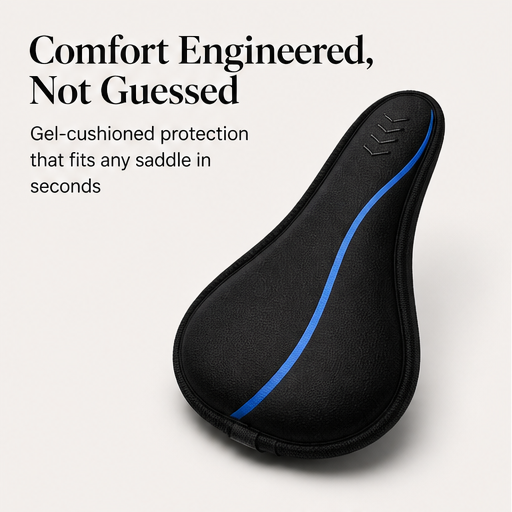 CushRide – Shock-Absorbing Gel Bike Saddle Cover detail