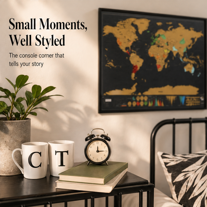 Wanderfoil – Gold Foil Scratch-Off World Map Travel Wall Art + 50% OFF features