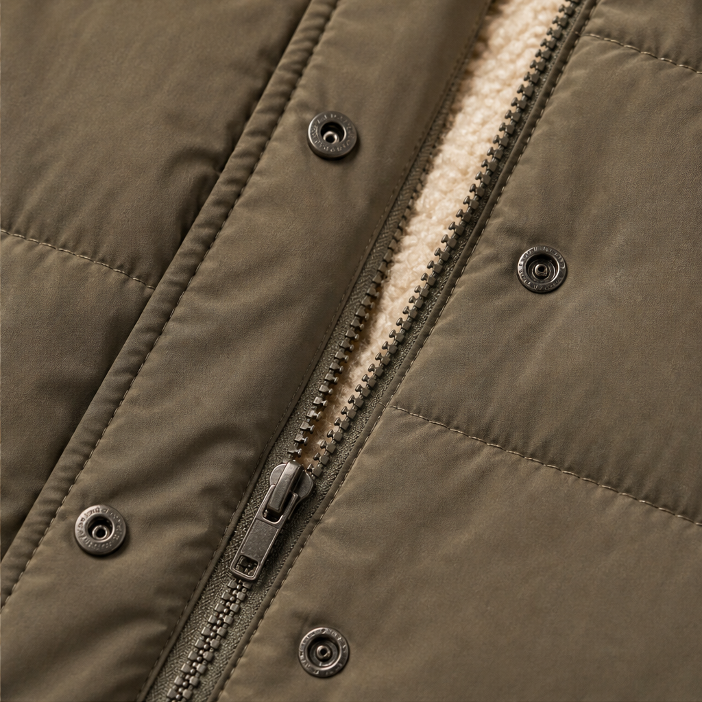 Willowmere – Reversible Sherpa-Lined Hooded Winter Coat + 50% OFF detail