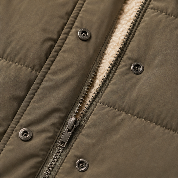 Willowmere – Reversible Sherpa-Lined Hooded Winter Coat + 50% OFF detail