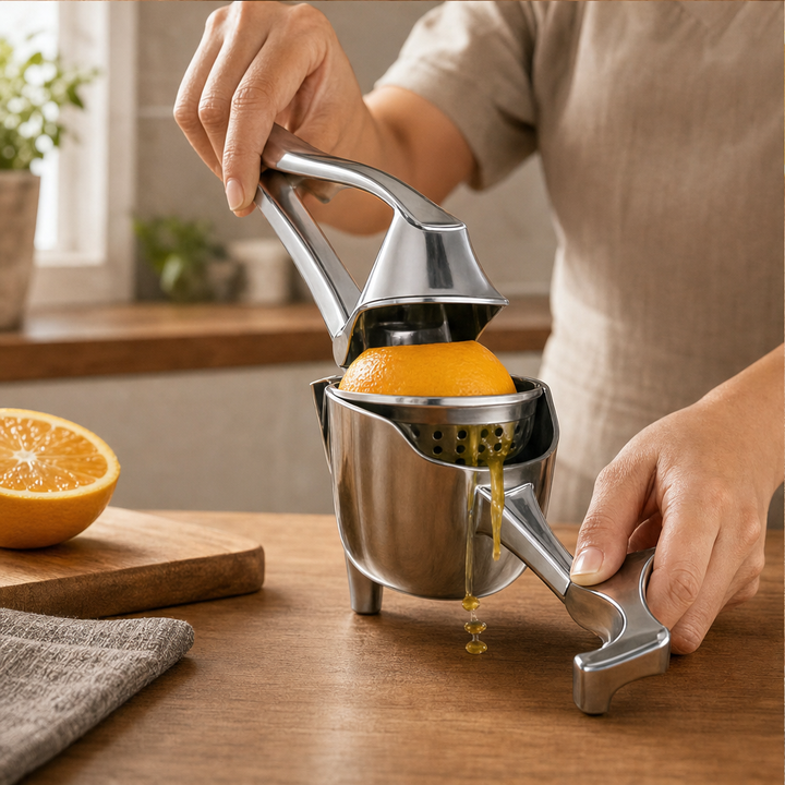 Zestforge – Heavy-Duty Stainless Steel Hand Citrus Juicer + 50% OFF lifestyle