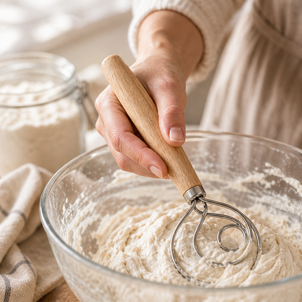 Oakstir – Professional Danish Dough Whisk for Sourdough &amp; Bread + 50% OFF lifestyle