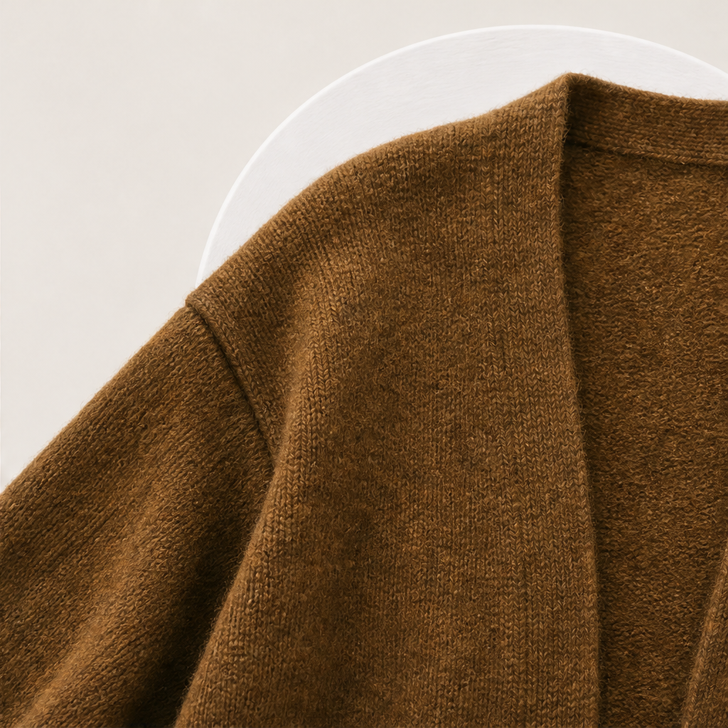 Draperlyn – Oversized Open-Front Knit Cardigan with Pockets + 50% OFF detail