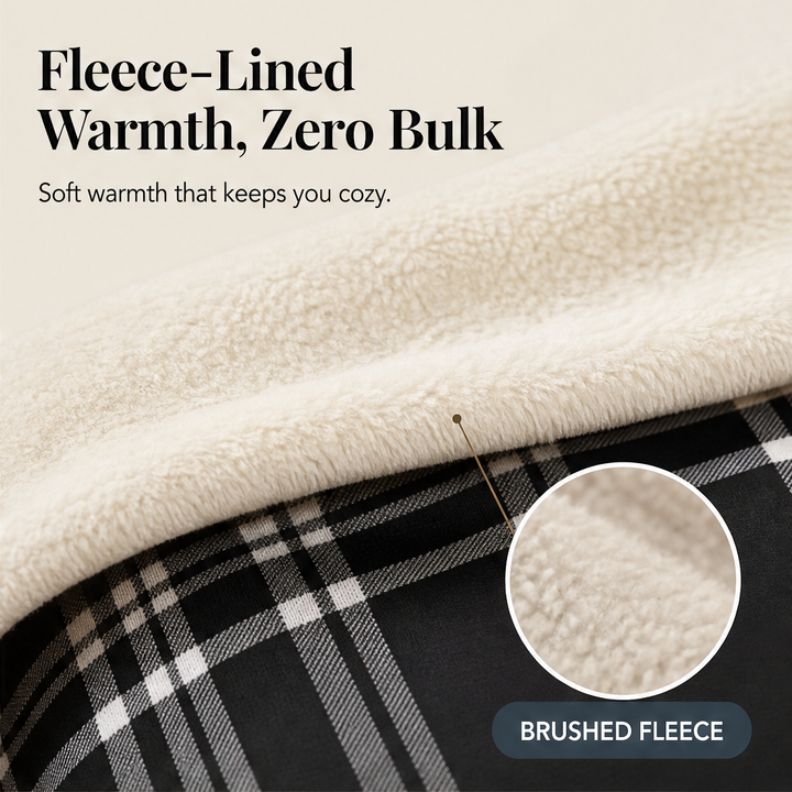 Hearthloom – Fleece-Lined Plaid Leggings with Slimming High Waist + 50% OFF features