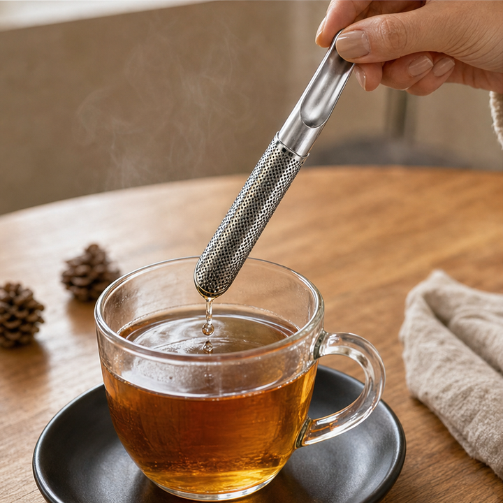 Steepvane – Squeeze-Plunger Locking Mesh Stainless Steel Tea Strainer + 50% OFF lifestyle