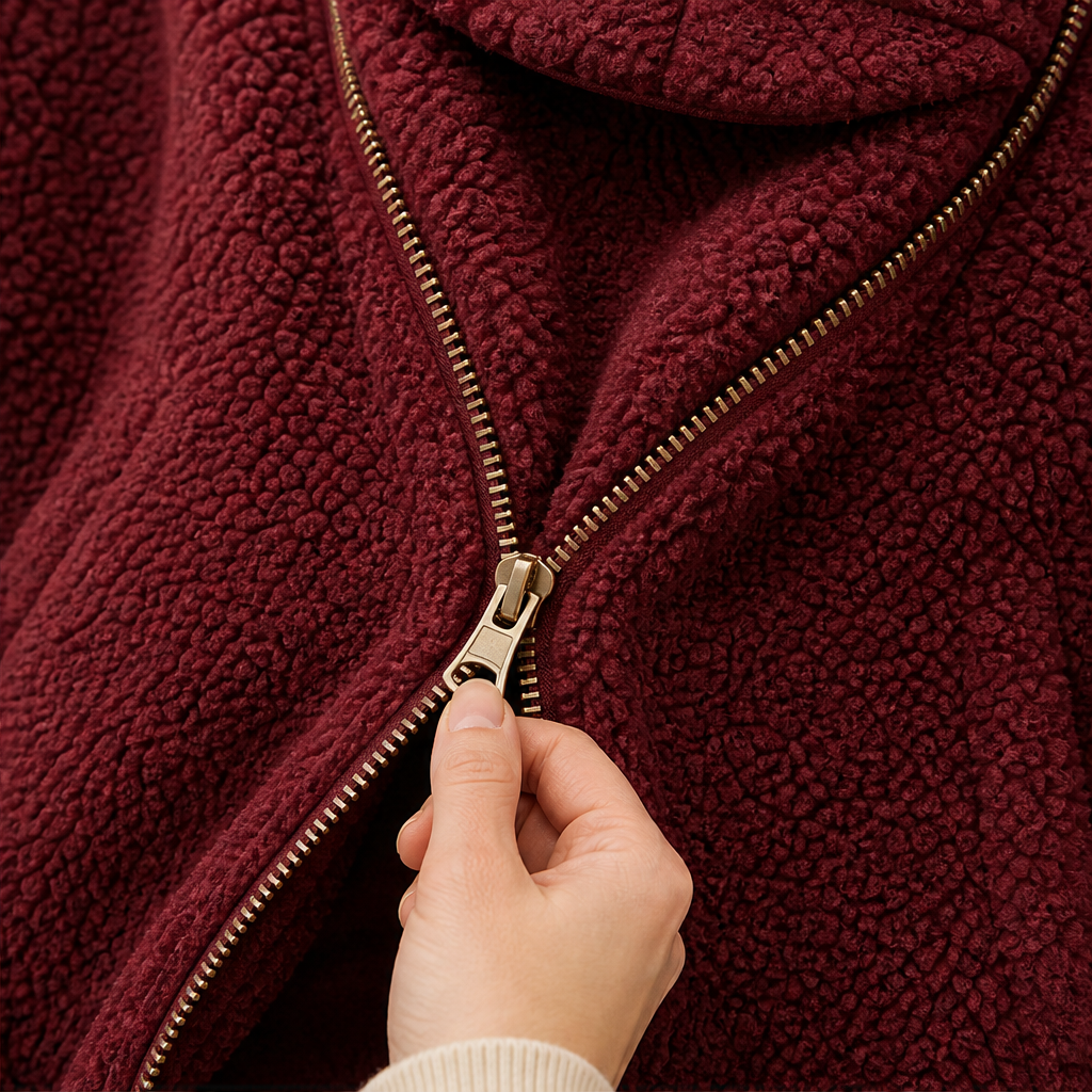Kindlewrap – Babywearing Sherpa Fleece Hoodie with Zip Carrier Pouch + 50% OFF detail