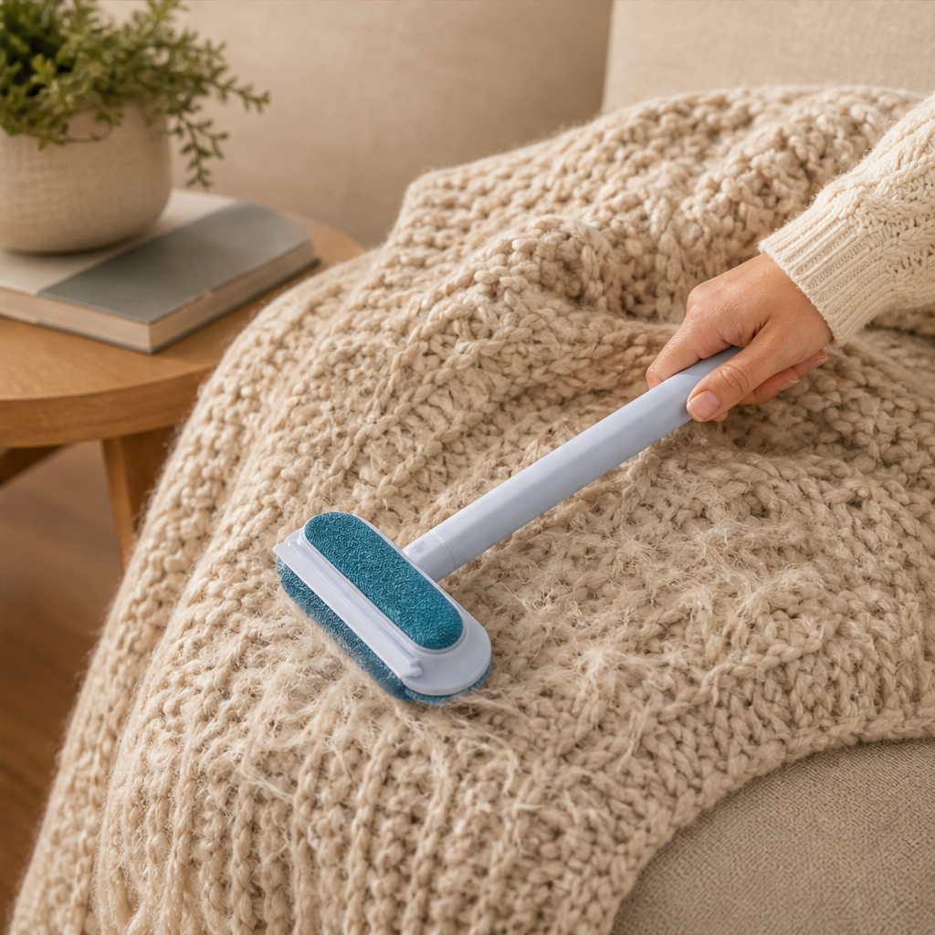 Furlift – Reusable Dual-Texture Pet Hair Remover Brush with Long Handle + 50% OFF lifestyle