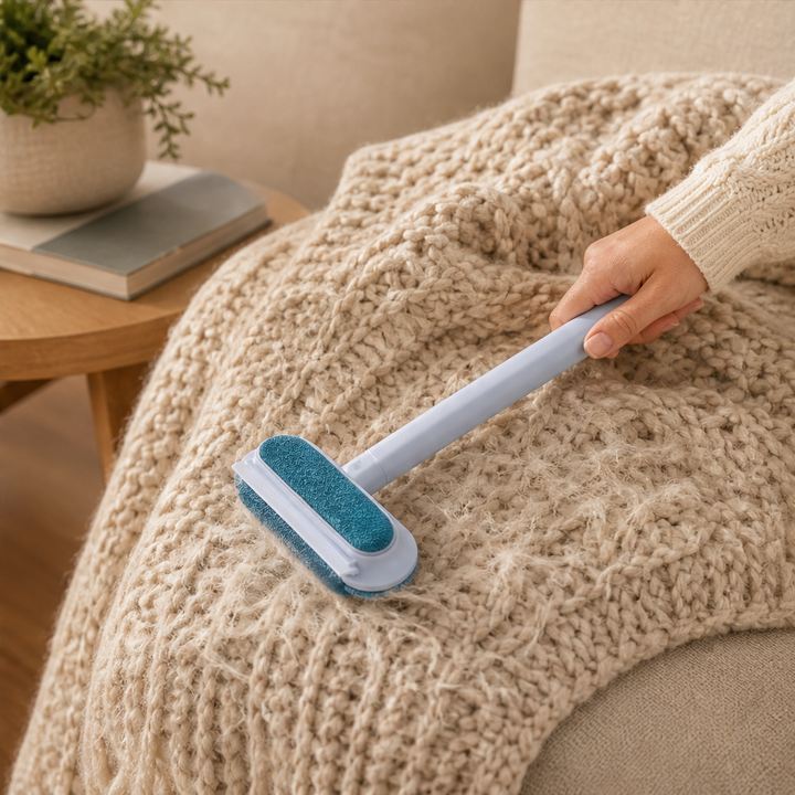 Furlift – Reusable Dual-Texture Pet Hair Remover Brush with Long Handle + 50% OFF lifestyle
