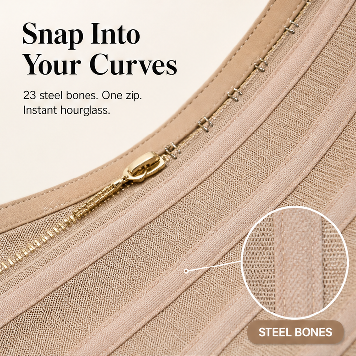 Cincora – 23-Steel-Bone Zip Front Waist Trainer Corset + 50% OFF features