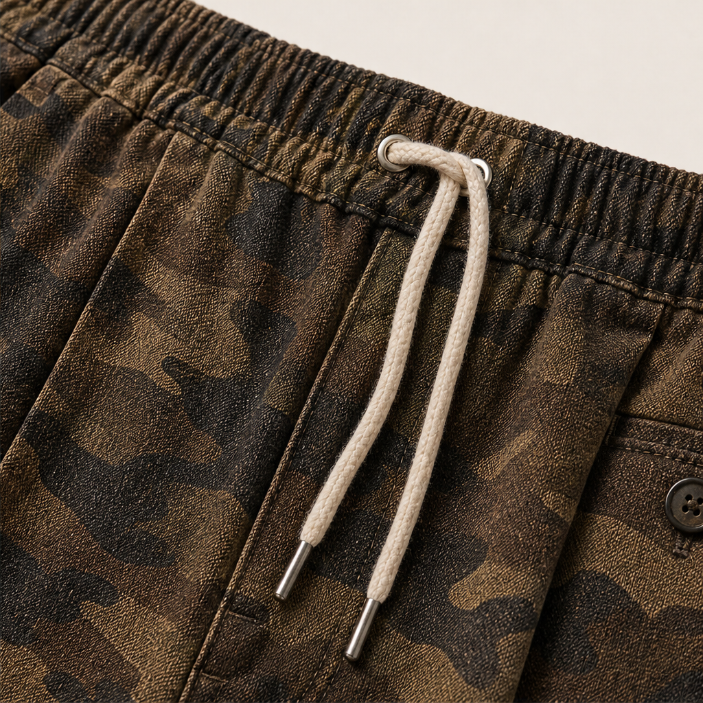 Ridgewick – Relaxed Fit Camouflage Drawstring Pants + 50% OFF detail