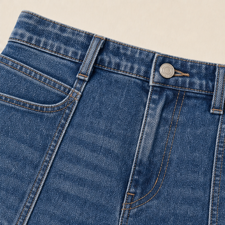 Millcroft – High-Rise Stretch Denim Wide-Leg Jeans + 50% OFF detail