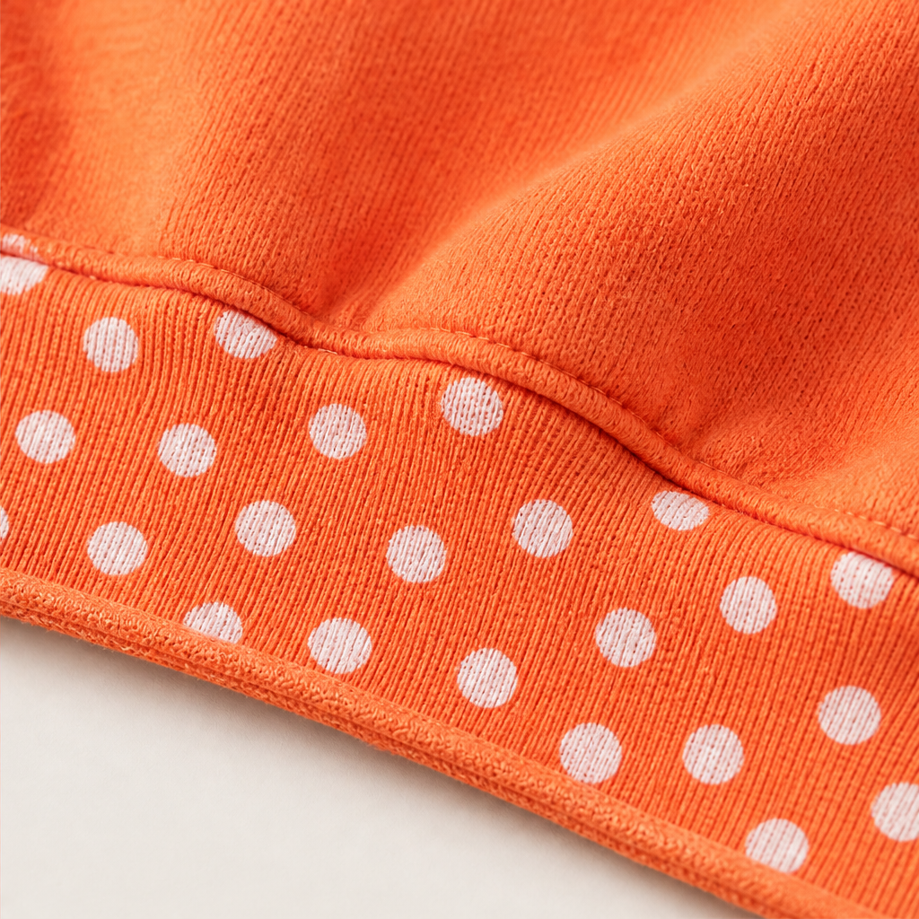 Fernbay – Oversized Polka-Dot Trim Color Block Pullover Top + 50% OFF detail