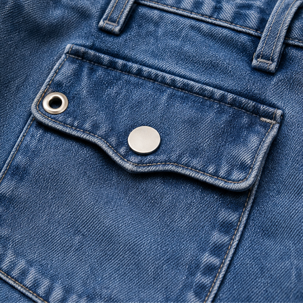 Millrow – Adjustable-Cuff High-Waist Balloon Jeans + 50% OFF detail