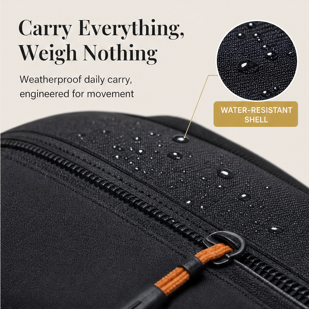 Cargova – Water-Resistant Multi-Pocket Oxford Crossbody Shoulder Bag + 50% OFF features