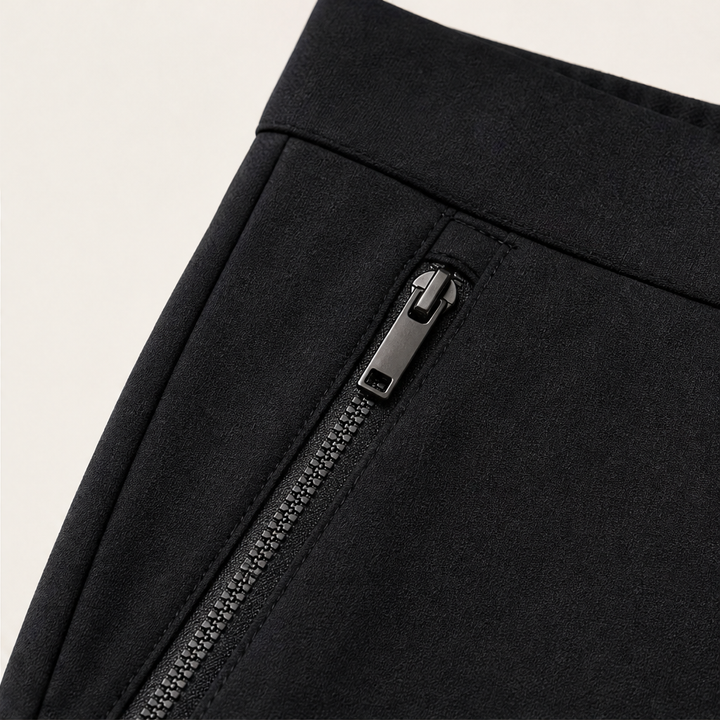 Tavelle – High-Waist Tummy Control Zipper-Pocket Stretch Pants + 50% OFF detail