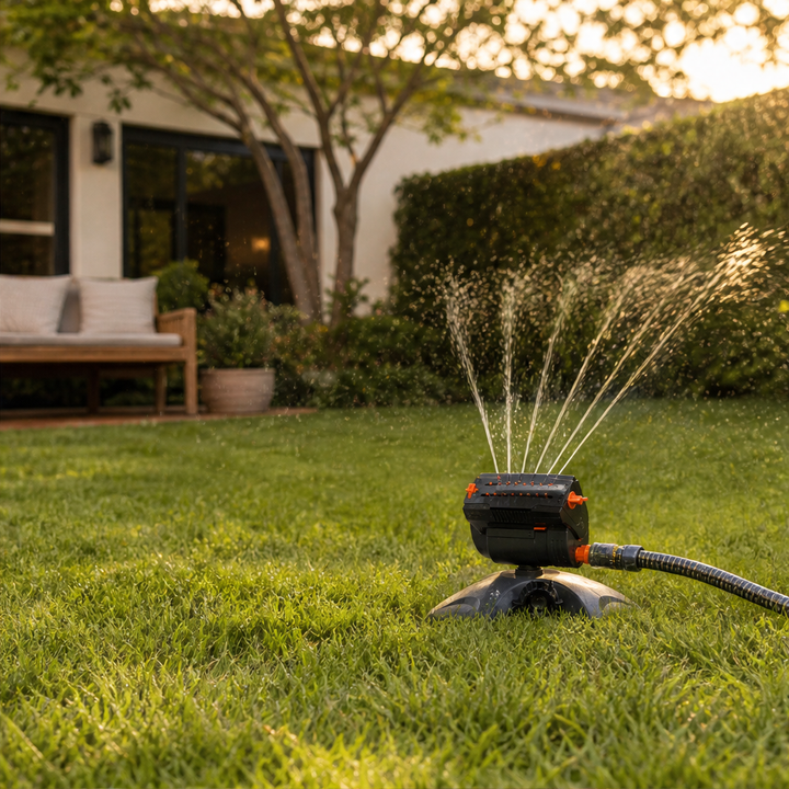 GreenArc – Adjustable 16-Nozzle Heavy Base Lawn Sprinkler + 50% OFF lifestyle