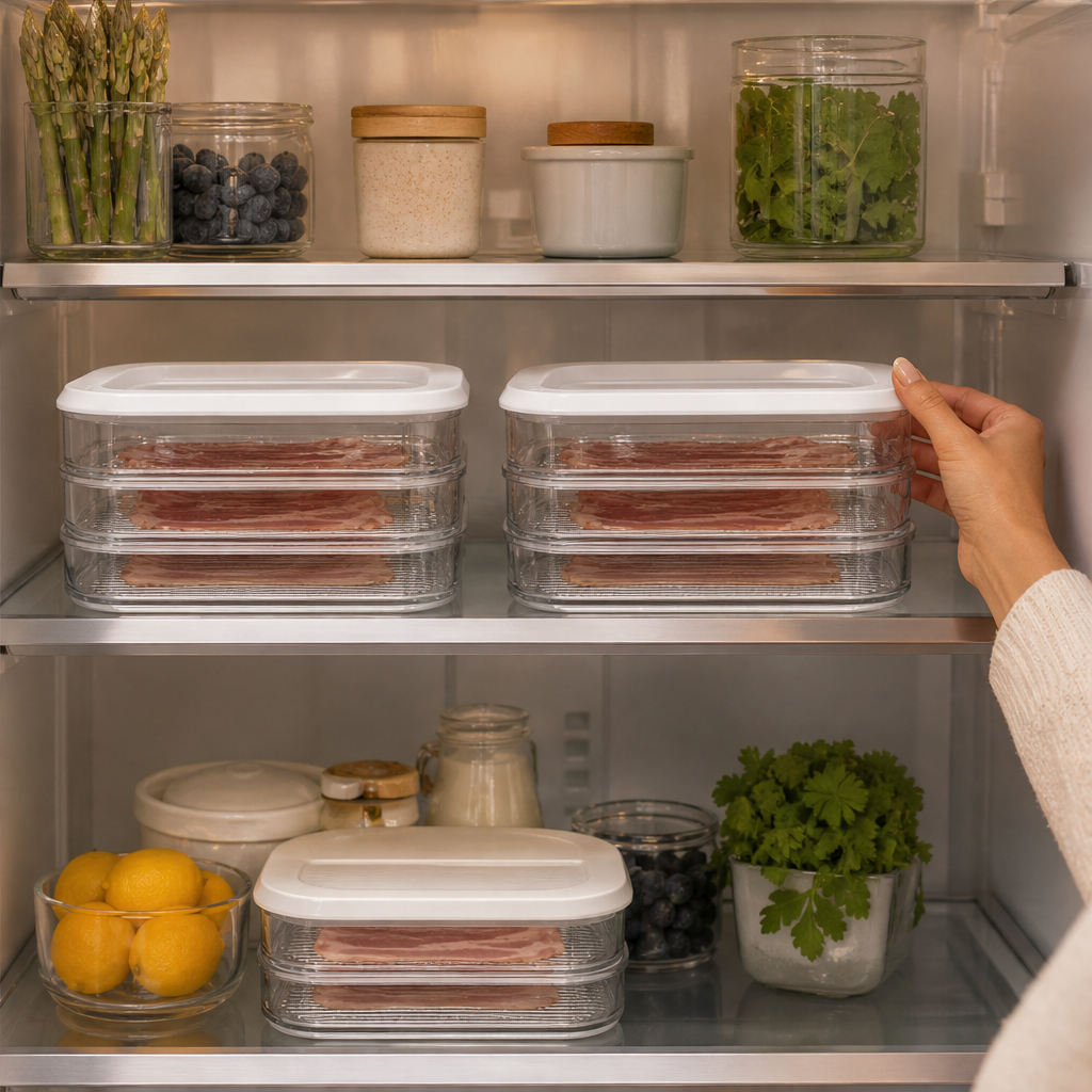 Stackwell – Airtight Stacking Fridge Storage Containers with Lid + 50% OFF lifestyle
