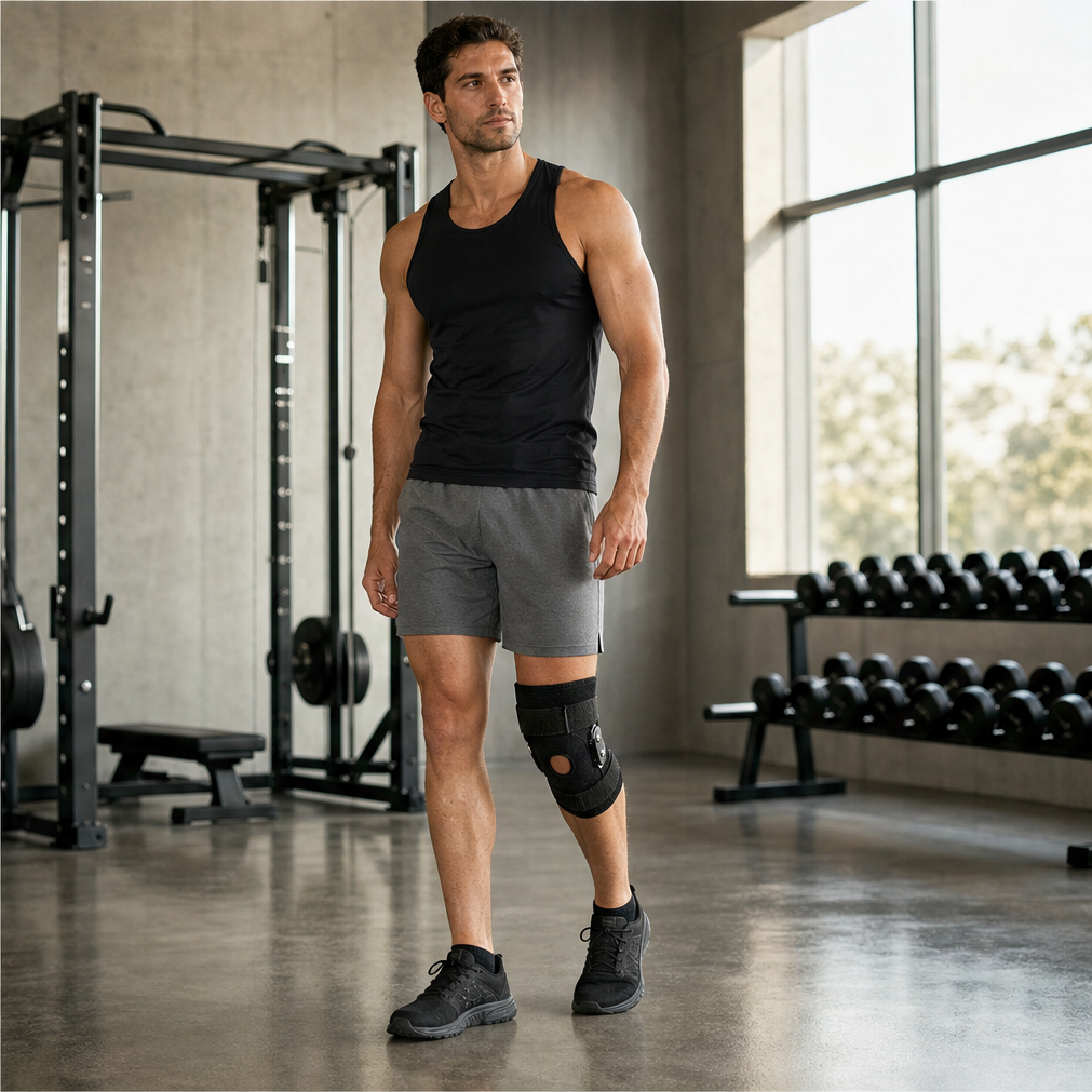 Hinglok – Steel-Hinged Adjustable Knee Brace for Sport and Recovery + 50% OFF lifestyle