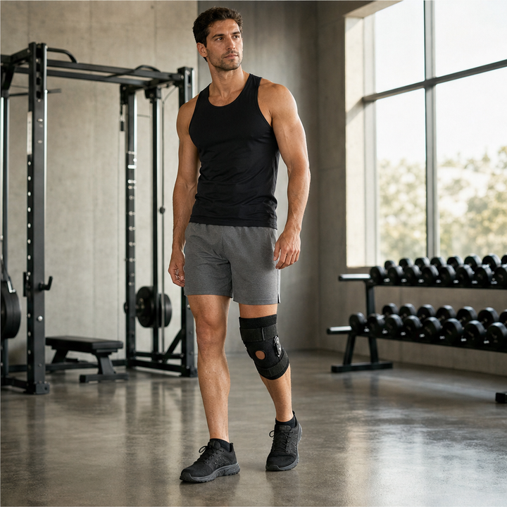 Hinglok – Steel-Hinged Adjustable Knee Brace for Sport and Recovery + 50% OFF lifestyle
