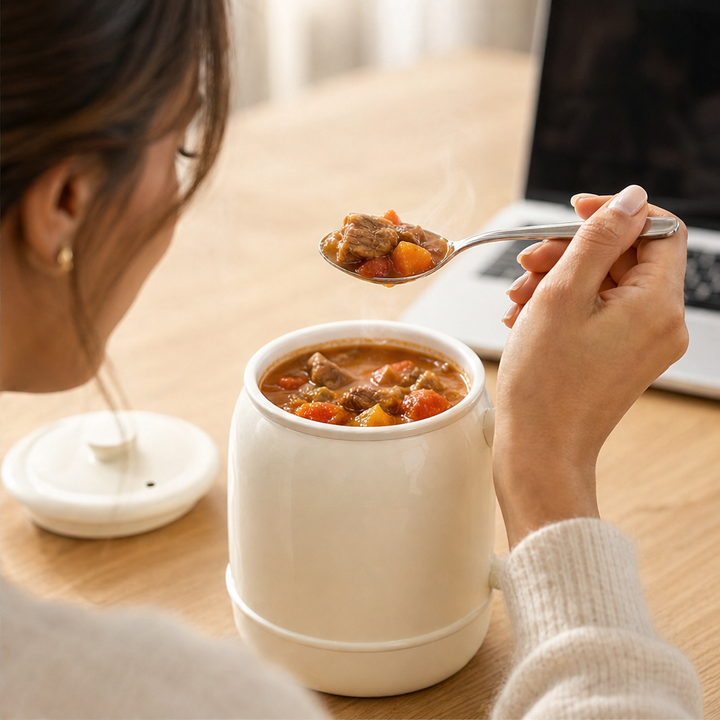Cozimo – Portable 6-in-1 Mini Cooker with 12-Hr Keep-Warm + 50% OFF lifestyle