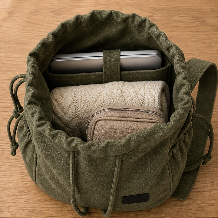 Cordelli – Slouchy Three-Way Drawstring Tote Backpack + 50% OFF detail